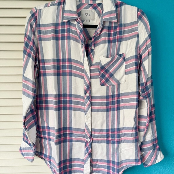 Rails Tops - Rails Pink and Blue Plaid Shirt